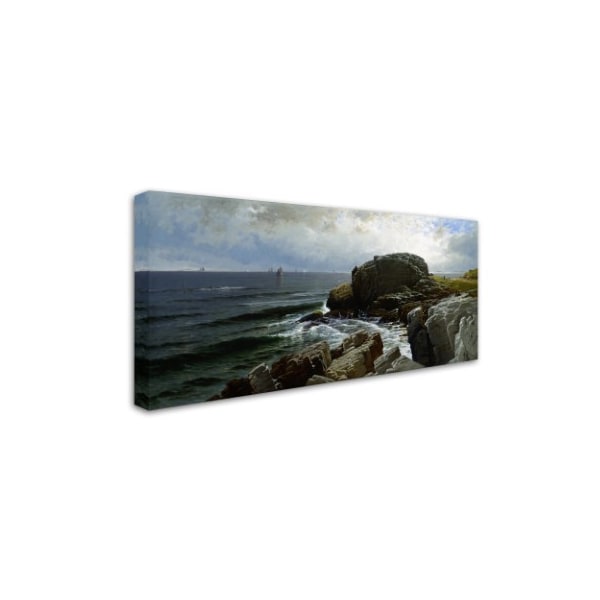 Bricher 'Castle Rock Marblehead' Canvas Art,10x19